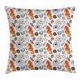 thumbnail image 1 of Animal Decor Throw Pillow Cushion Cover, Bunch of Deep Sea Elements with Screw Shell Crabs Urchin Oyster Coral Ammonit Print, Decorative Square Accent Pillow Case, 20 X 20 Inches, Multi, by Ambesonne, 1 of 2