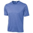 thumbnail image 1 of Animal Den Men's Big & Tall Short Sleeve Moisture Wicking Athletic T-Shirts Regular Sizes & XLT's (Royal Heather, Large Tall), 1 of 1
