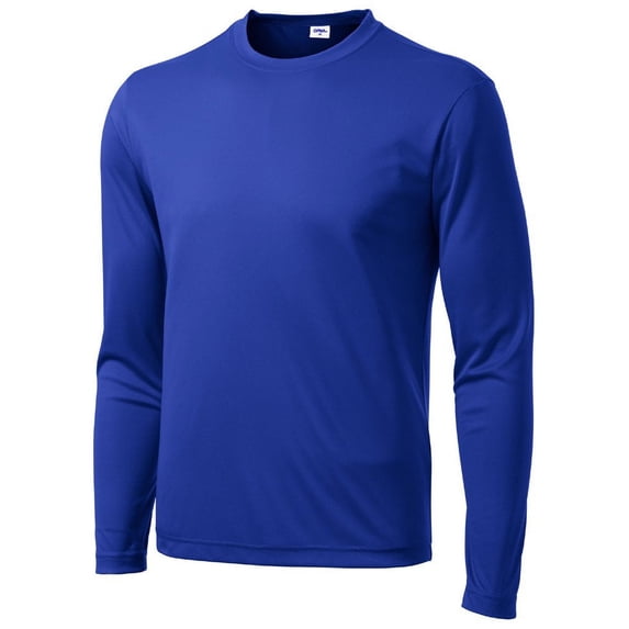 Animal Den Men's Long Sleeve Moisture Wicking Athletic Shirts (Royal, 3X-Large)
