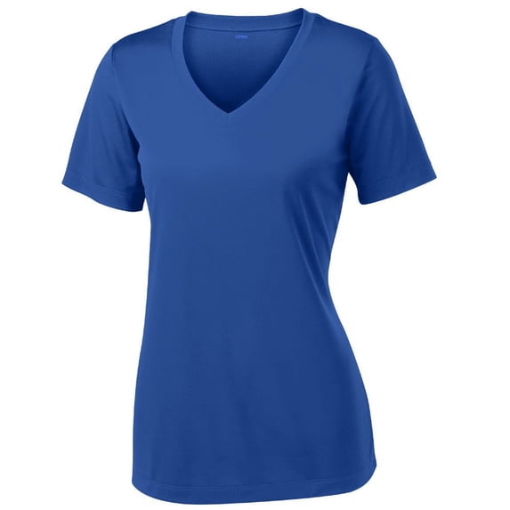 Animal Den Women's Short Sleeve Moisture Wicking Athletic Shirts (Royal, Medium)