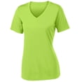 thumbnail image 1 of Animal Den Women's Short Sleeve Moisture Wicking Athletic Shirts (Tropical Blue), 1 of 2