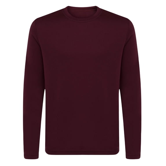 Animal Den Youth Athletic Performance UPF 50+ UV Protection Long Sleeve Shirts for Boy's or Girl's Moisture Wicking Rash Guard (Maroon, Large)