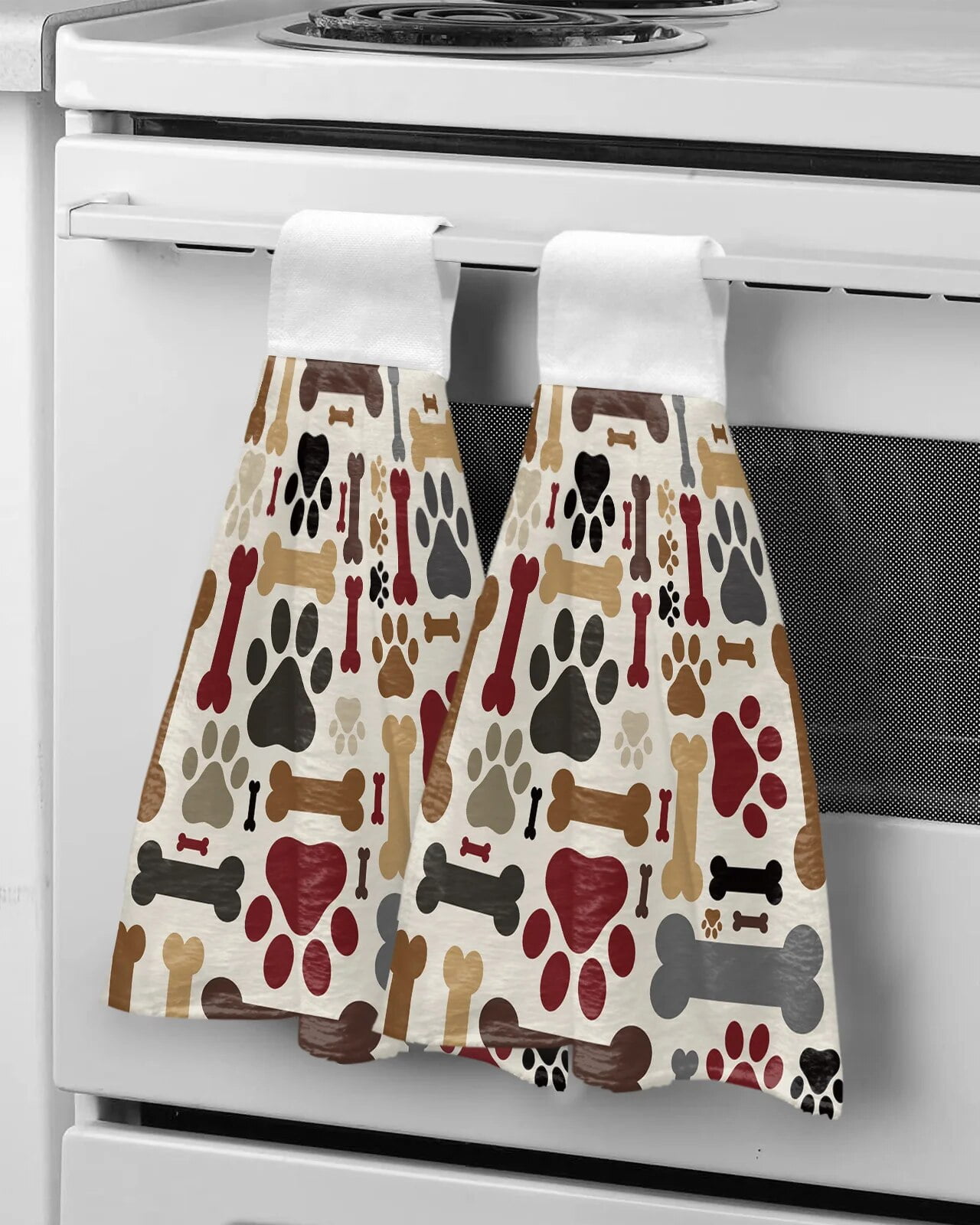 Animal Dog Paw Custom Wipe Hand Towel Absorbent Hanging Towels Home