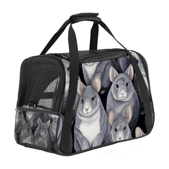 Animal Dog Travel Bag - Durable 900D Oxford Cloth Pet Carrier with Sherpa Base and Nylon Webbing Handle - 17x10x11.8 in / 43x26x30 cm - Comfortable and Stylish Pet Tote for Small to Medium Pets