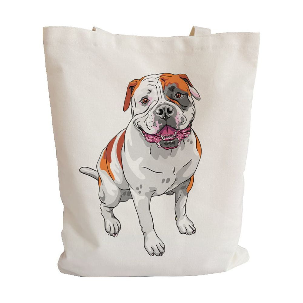 Animal Dogs Pattern Canvas Tote Bag Handles for Women Cute Aesthetic