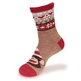 thumbnail image 1 of BambooMN Women's Animal Double Layer Extra Thick Non-Slip Crew Socks - Monkey (Style 07) - 1 Pair, 1 of 4