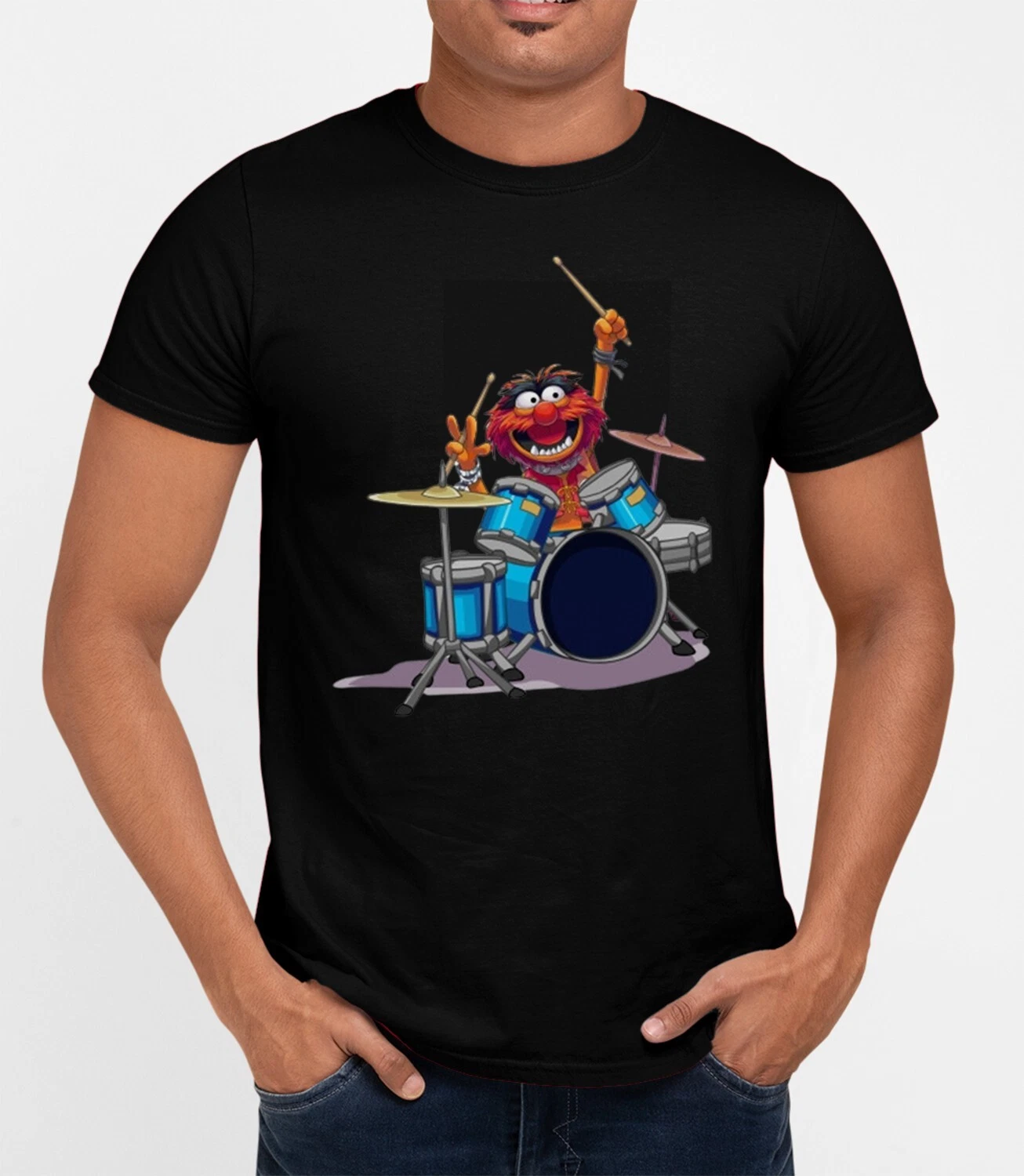 Animal Drummer Muppet T-Shirt Temu Shein Classic Movie Tee Gift Retro