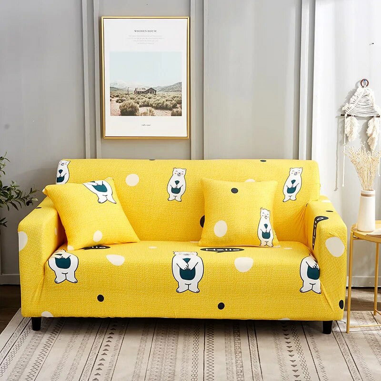Animal Duck Sofa Cover Good Elasticity Animal Cushion Cover Lshaped