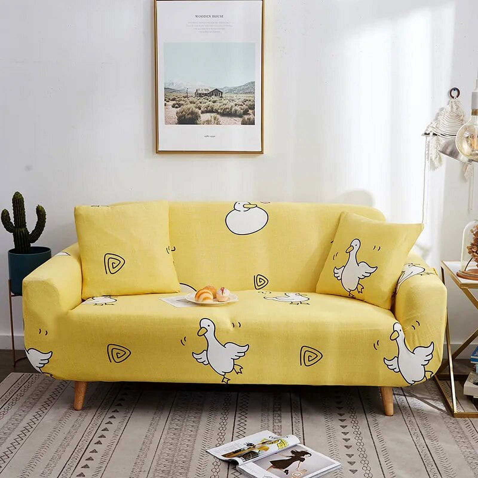Animal Duck Sofa Cover Good Elasticity Animal Cushion Cover Lshaped