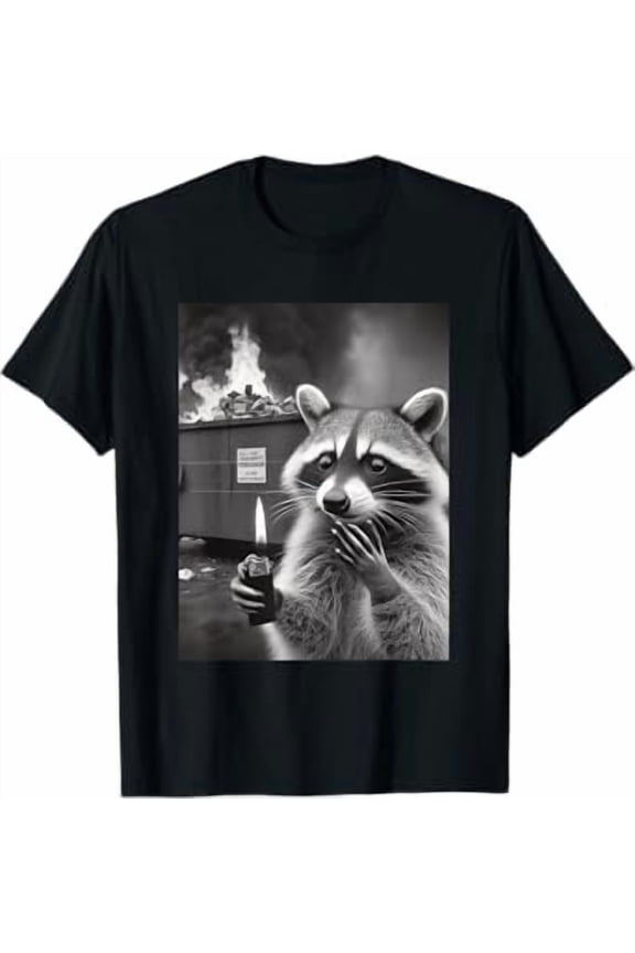 Animal Dumpster Fire Funny Animal Selfie With A Lighter Shirt Unisex S-5XL Hot Trending Shirt, Vintage Birthday Gift