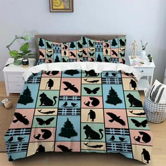 Animal Duvet Cover Double Bedding Set Pillowcase