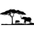 thumbnail image 1 of Animal Elephant Zoo Africa Zebra Lion Safari Jungle Endangered Species Tiger Wilderness Holiday Gift Ideas Girl Boy Bedroom Wall Decal Sticker - Size: 14 Inch x 32 Inch, 1 of 3