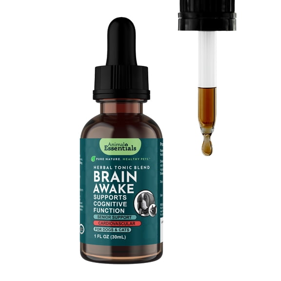 Animal Essentials Brain Awake Cognitive Support Formula For Dogs And Cats 1-Ounce