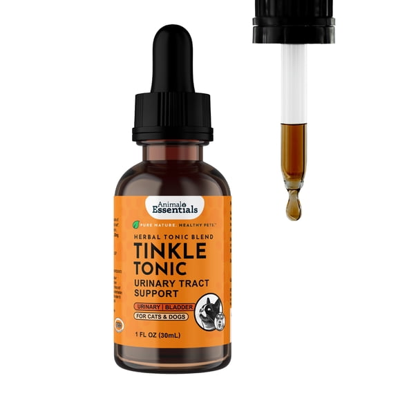 Animal Essentials Tinkle Tonic 1 oz Urinary Tract Formula for Dogs and Cats