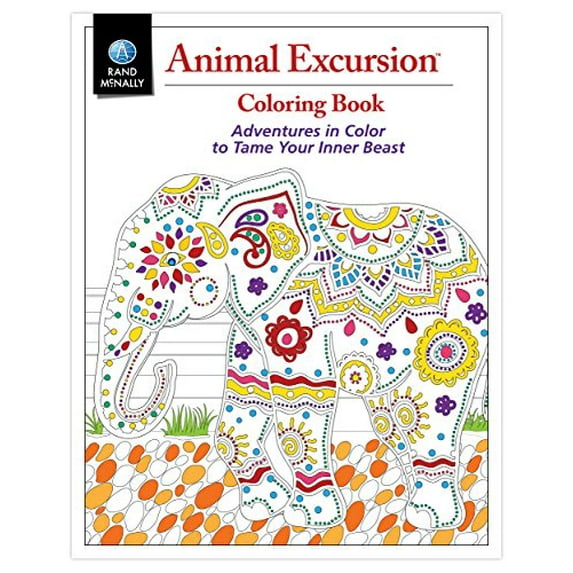Pre-Owned Animal Excursions Coloring Book: Adventures in Color to Tame Your Inner Beast Paperback