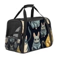 thumbnail image 1 of Animal Fabric Dog Carrier Bag with 900D Oxford Cloth Base and Nylon Webbing - 17x10x11.8 in - Pet Travel Tote for Small Pets - Durable, 1 of 7