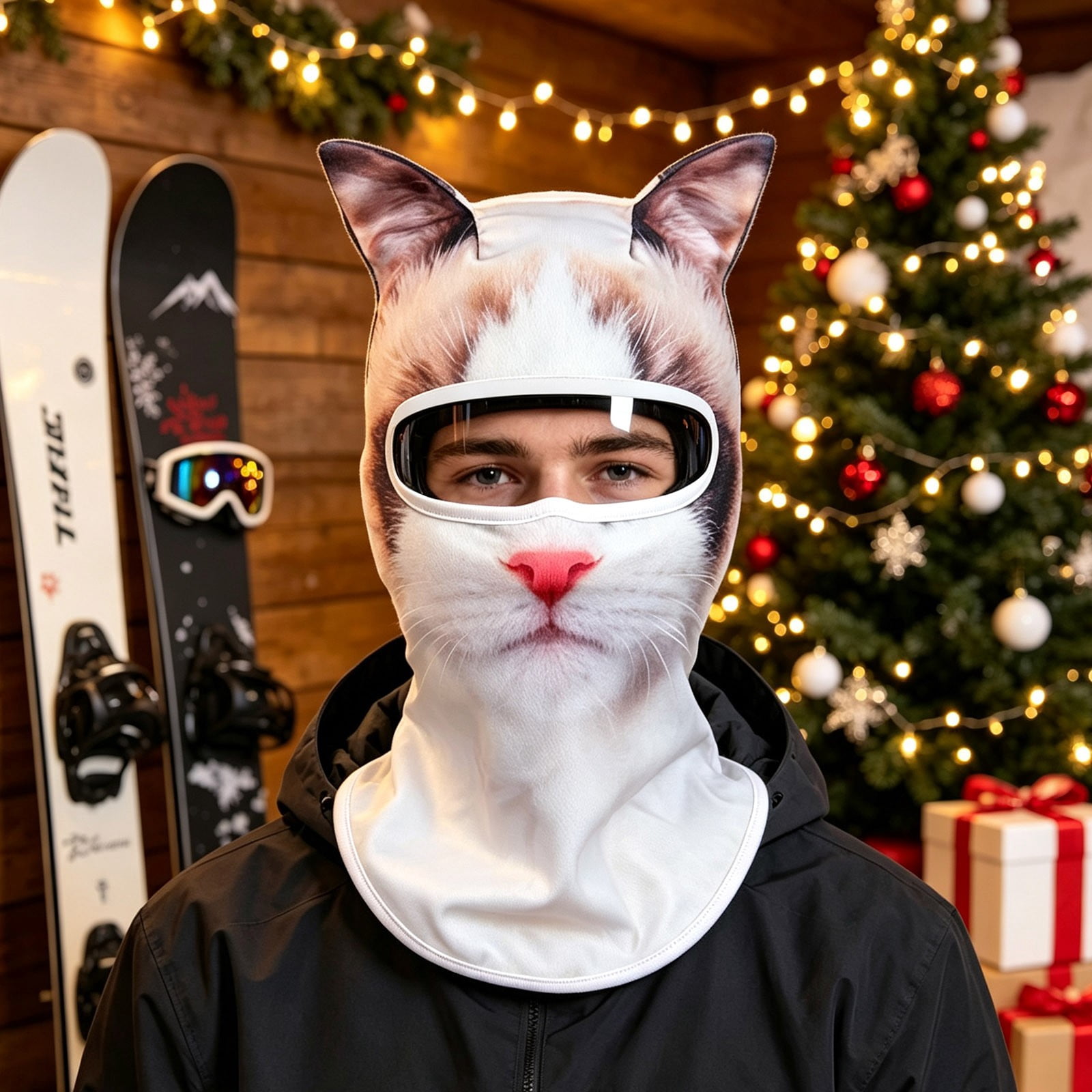 Animal Face Cover Breathable Full Head Hood, Print Balaclava Wrap ...