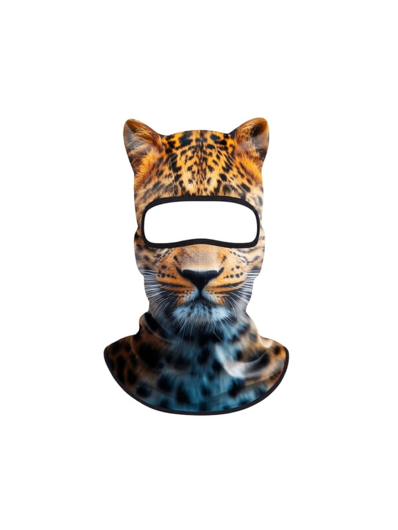 Animal Face Ski Masks Wolf Ski Mask Ski Mask Funny 3D Feral Style Animal Ski Balaclava Fleece Soft Warm Full Neck Face Protection For Snowboarding And Halloween Costume,F