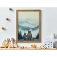 thumbnail image 1 of Animal Family Portrait Bear Boy Nursery Print Three Bears, Stretched Canvas 16x20in, 1 of 4