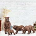 thumbnail image 1 of Animal Figurines under $5! CQCYD Bear Life Cycle Figurines, Educational Animal Toys for Preschool Learning, Realistic Wildlife Model for Home Decor, Solid Resin Animal Figure for Kids, 1 of 9