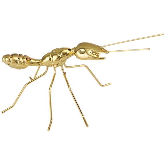 HEMOTON Metal Ant Figurine 2pcs Decorative Alloy Animal Statue for Home Tabletop