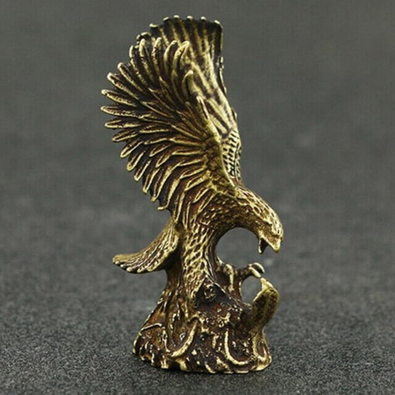Animal Figurines Solid Brass Eagle Statue Figurine Small Eagle House Decoration