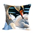 Animal Focus Throw Pillow Cover with White Border Throw Pillow Covers