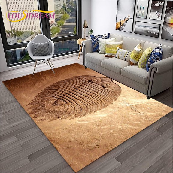 Animal Fossil Dinosaur 3D Series Carpet HD Rug for Home Living Room Bedroom Sofa Doormat r kids Area Rug Non-slip Floor Mat