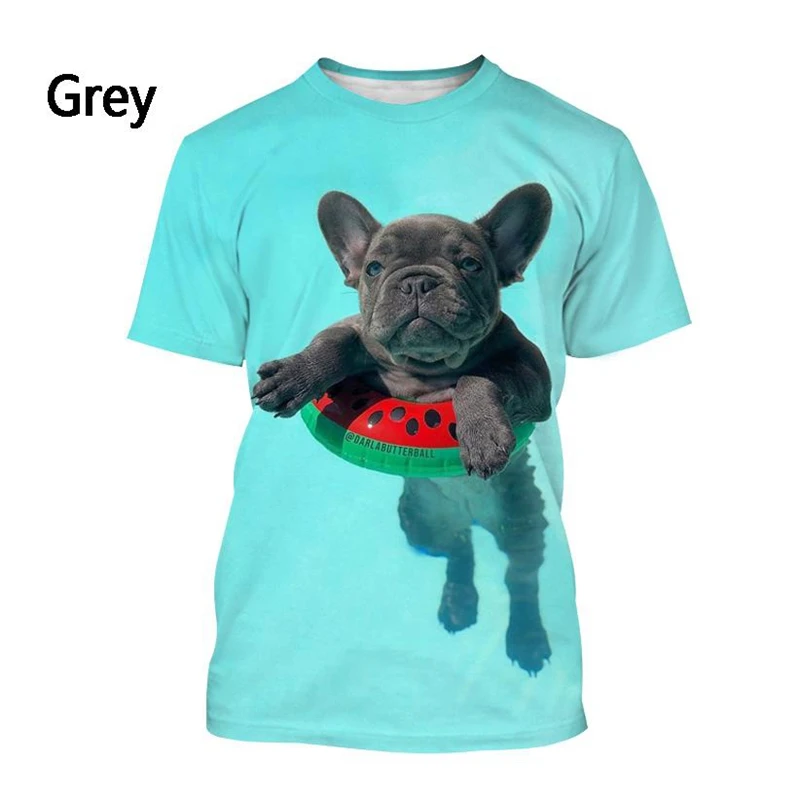 Indigo Legend French Bulldog T-Shirt For Women - Loose Fit Dolman Sleeve, Soft Flow Cotton Tee