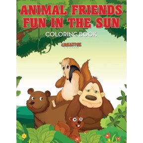 Animal Friends Fun in the Sun Coloring Book, (Paperback)