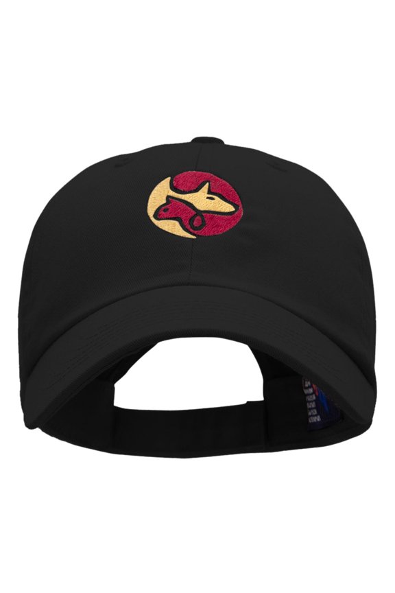 Animal Friends Logo Embroidered Pet Spun Washed Cap - Black OSFM