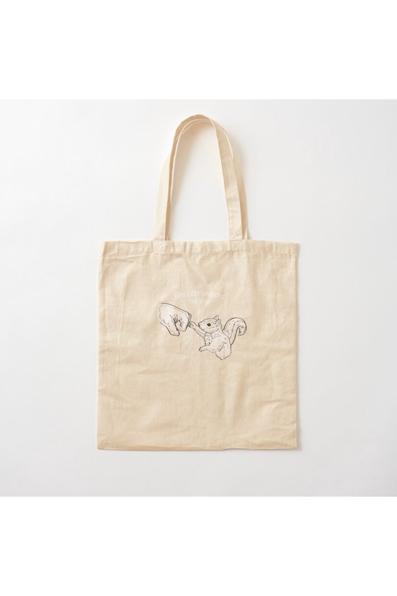 Animal Friends Squirrel Canvas Tote Bags, Reusable Shopping Bag