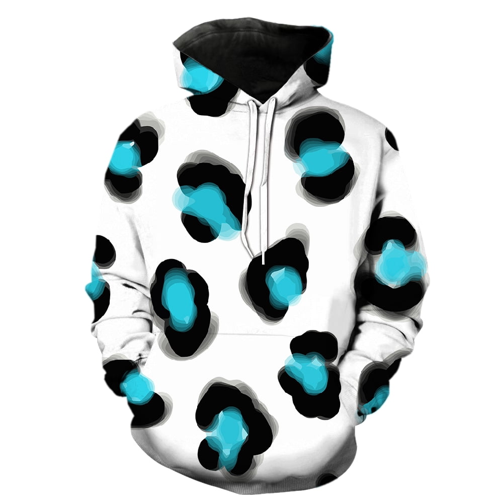 Animal Fur Leopard Print Men's Hoodies Oversized Streetwear Spring ...