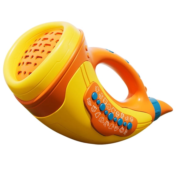 Animal Gathering Horn Toy for Kids and Adults Party Noise Maker with Sounds to Lung Capacity and Out Loud Reactions,8.26×3.74×3.14 inch,Orange