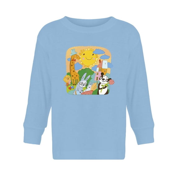 Animal Gathering Long Sleeve Toddler -Image by Shutterstock, 2 Toddler