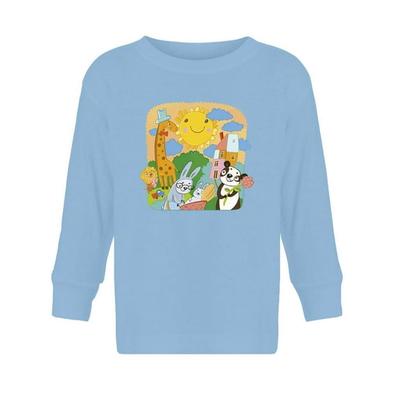 Animal Gathering Long Sleeve Toddler -Image by Shutterstock, 2 Toddler