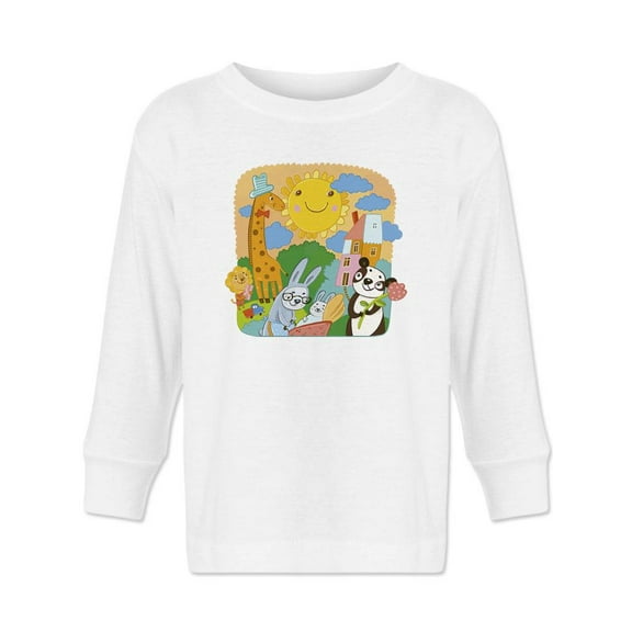 Animal Gathering Long Sleeve Toddler -Image by Shutterstock,  5 Toddler