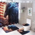 thumbnail image 1 of Animal Guardian America 4 Piece Shower Curtain Sets, with Non-Slip Rugs, Toilet Lid Cover And Bath Mat, for Bathroom Decor Set, 1 of 8