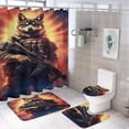 thumbnail image 1 of Animal Guardian America Shower Curtain Sets with Rugs 4 Piece Rustic, 1 of 8