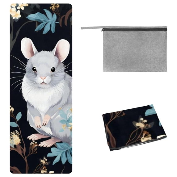 Animal Gym Towel Yoga Towels Yoga Mat Towel, with Storage Bag, 72.8"x26.8", Suitable for Yoga, Pilates, Fitness, Etc.