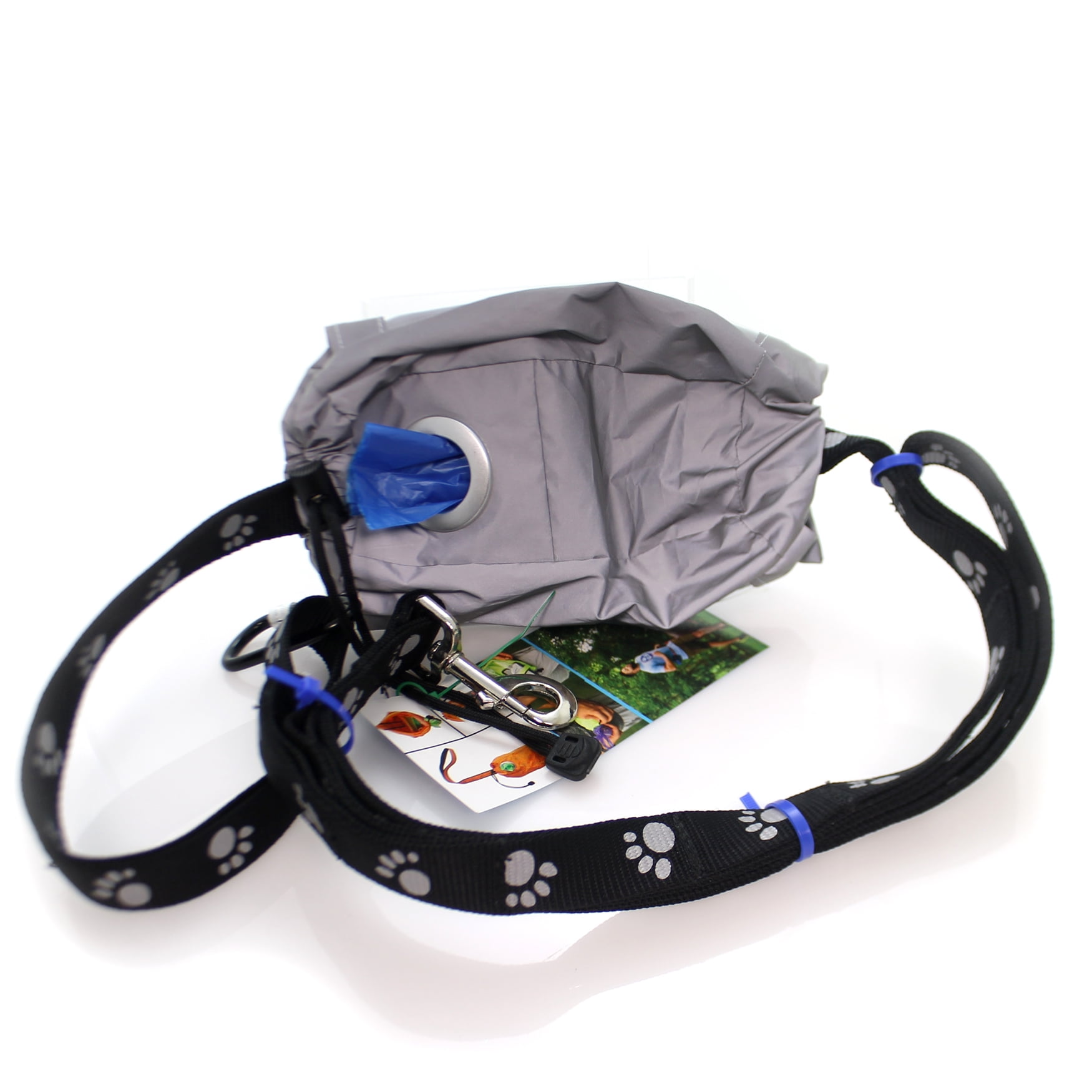Animal Hands-Free Leash Fabric Dog Walking Pet Handsfree Black