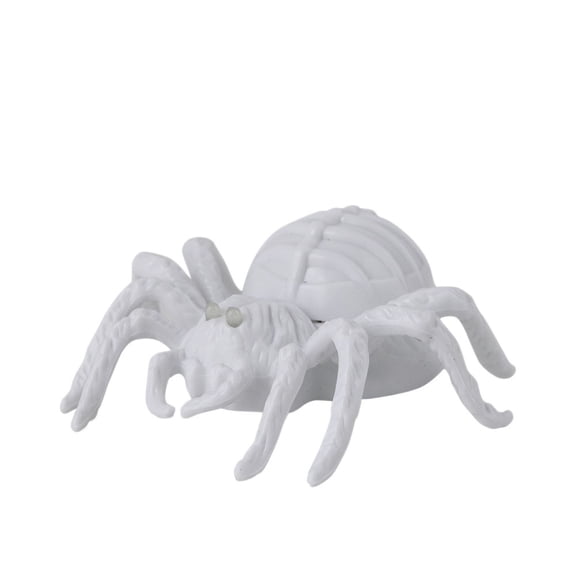 Animal Halloween Accessory - 1 White Spiders,Indoor Spiders Decorations For Kitchen Bedroom Home Party Decoration For Kitchen Window.