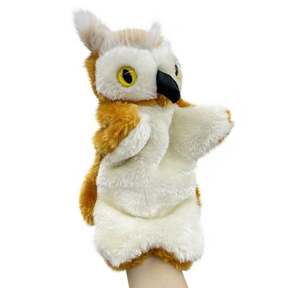 Animal Hand Puppet | Soft Plush Hand Puppets for Storytelling Role-Playing Teaching | Washable Materials | Fits Children and Adults | 25x15x5cm | Single Piece | P-P Cotton Filled