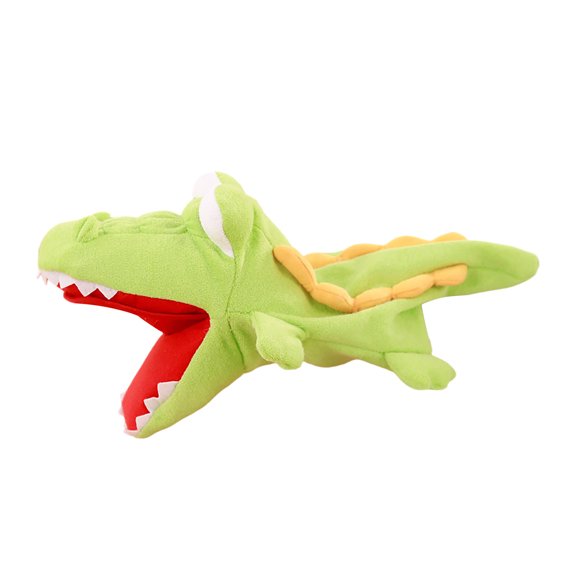 Animal Hand Puppet with Movable Mouth, Soft Plush Interactive Toy for Kids & Cat Play, 11 Inch, Multi-Design