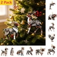 thumbnail image 1 of Animal Hanging Christmas Ornaments for Christmas Tree, Christmas Decorations Indoor Outdoor for Home Holiday Decor, Gift for Family Friends, Wildlife Animal Style, 3.15in, 1 of 8