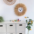 thumbnail image 1 of Animal Head Hand-Woven Wall Hanging Craft,Cartoon Lion Tiger Straw and Cotton Thread Weaving Wall Pendant,Nursery Room Wall Art Decor for Home Bedroom Living Room Decoration, 1 of 6