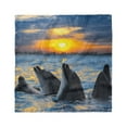thumbnail image 1 of Animal Head Scarf, Bottle Nosed Dolphins, Head Wrap, 3 Sizes, by Ambesonne, 1 of 2