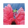 thumbnail image 1 of Animal Head Scarf, Frog on Gabera Flower, Head Wrap, 3 Sizes, by Ambesonne, 1 of 2