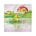 thumbnail image 1 of Animal Head Scarf, Frog on Water Lily Art, Head Wrap, 3 Sizes, by Ambesonne, 1 of 2