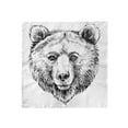 thumbnail image 1 of Animal Head Scarf, Grizzly Bear Ink Sketch, Head Wrap, 3 Sizes, by Ambesonne, 1 of 2